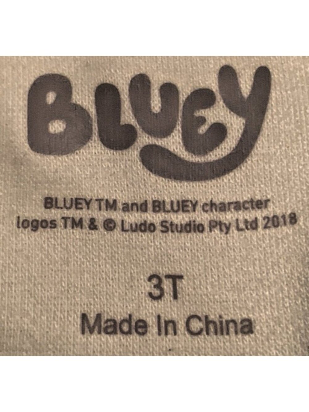 Bluey Baby Boy Sweatshirt Jogger Pants Size 3T Cream Long Sleeve Tapered Ankles - Picture 10 of 12